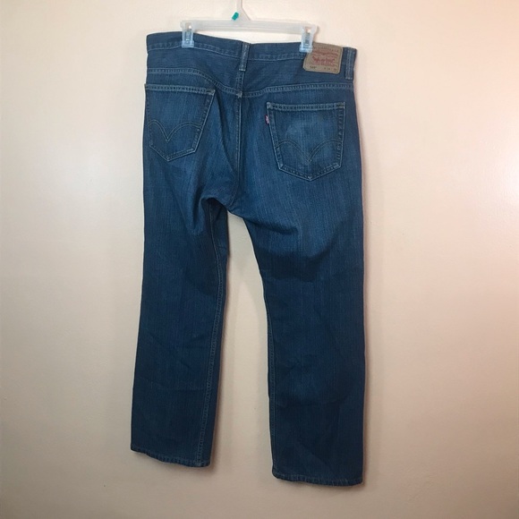 Levis 569 Loose Straight Dark Wash Jeans Men 34x30 Vintage - Picture 5 of 7